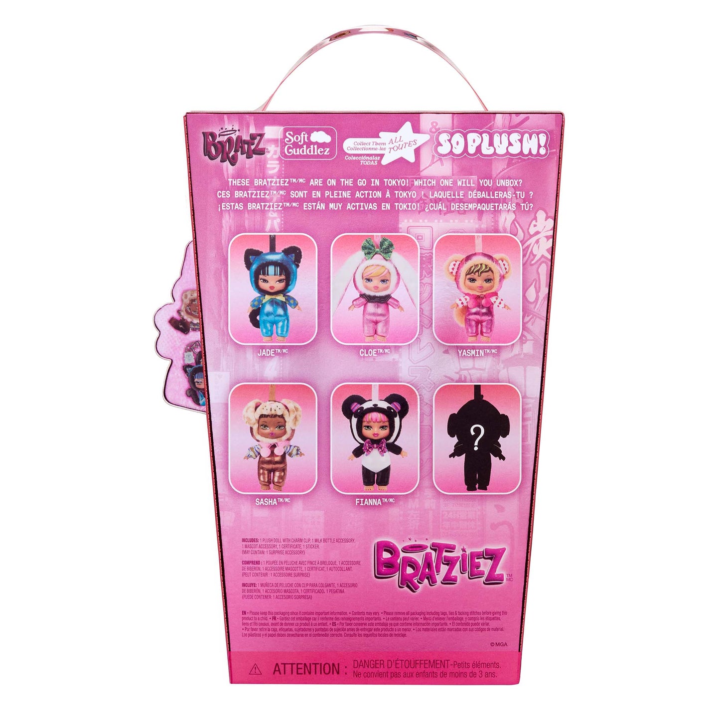 bratziez tokyo a go-go mystery box back of packaging