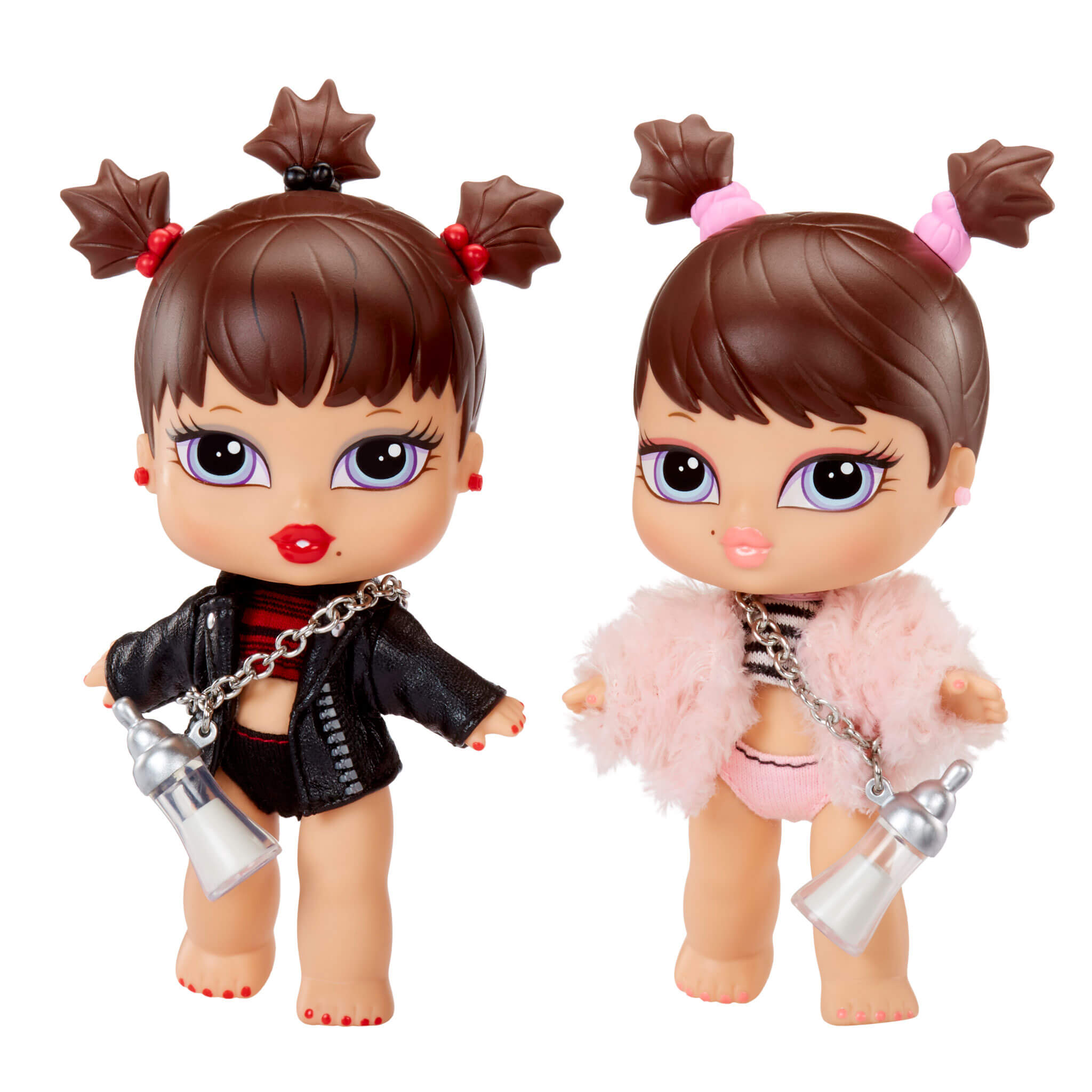 Twin Bratz 美容家電 ピンク Bratz Babyz Twiins Dolls - Phoebe and Roxxi