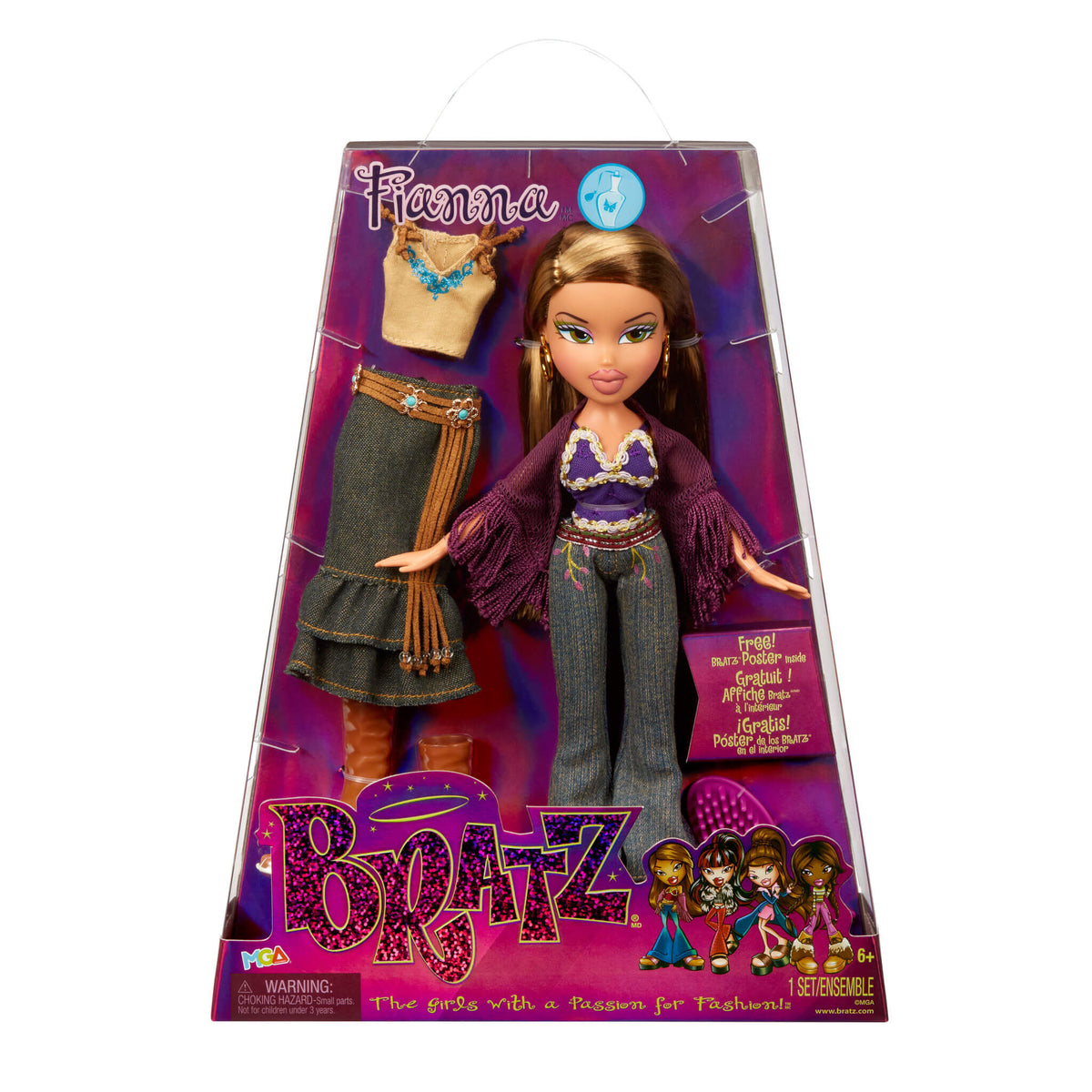 Bratz Original Fashion Doll Fianna Series 3 with 2 Outfits and