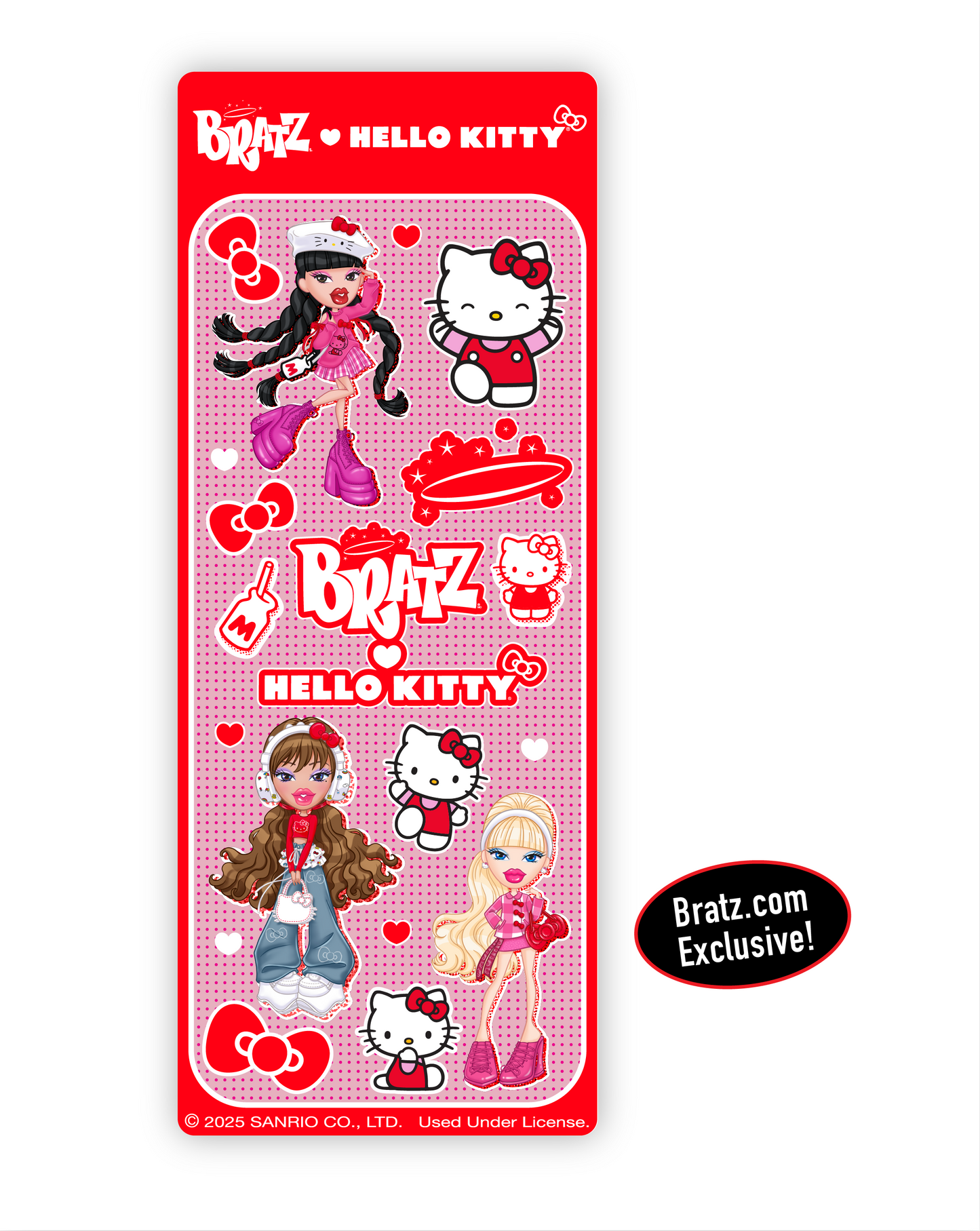 Bratz Hello Kitty sticker sheet