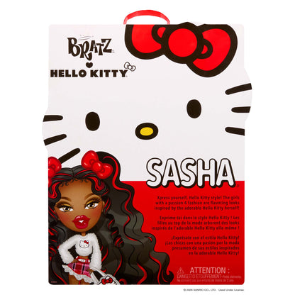 Bratz Bratz Bratz Hello Kitty Sash packaging, featuring a white and red Hello Kitty face design with an illustration of Sash on the front.