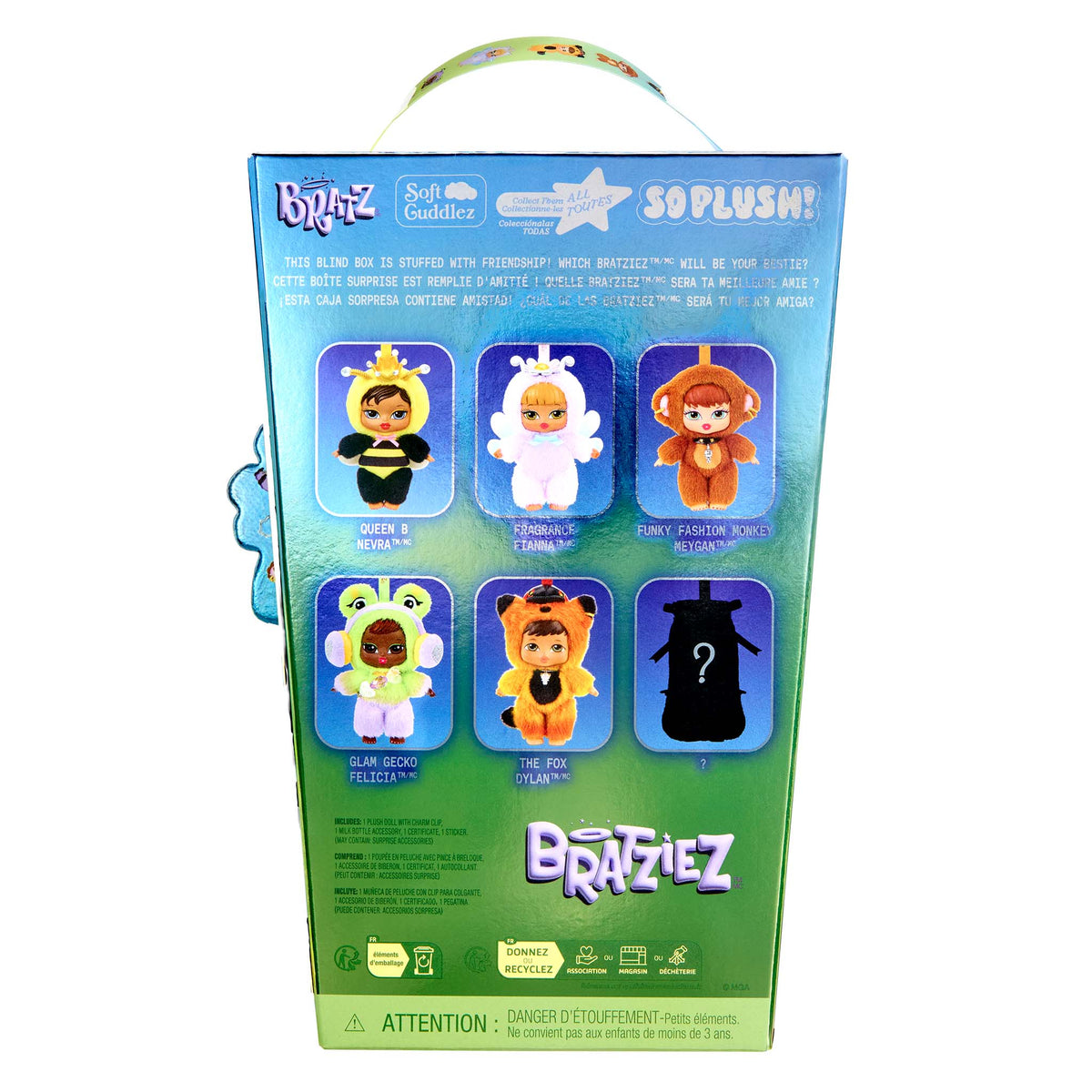 Back Bratz Bratziez Blind box packaging 