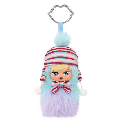 bratziez wintertime wonderland fuzzy keychain cloe