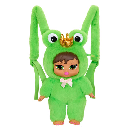 bratziez packz backpack yasmin green frog fuzzy fur