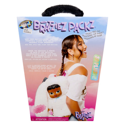 bratziez packz backpack jade fuzzy fur back packaging