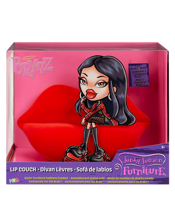 lip-shaped couch in packaging