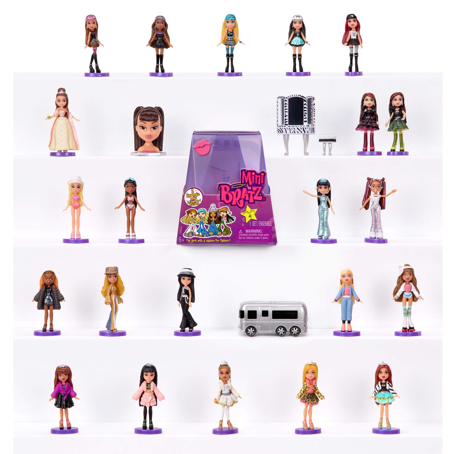 All twenty-four Mini Bratz