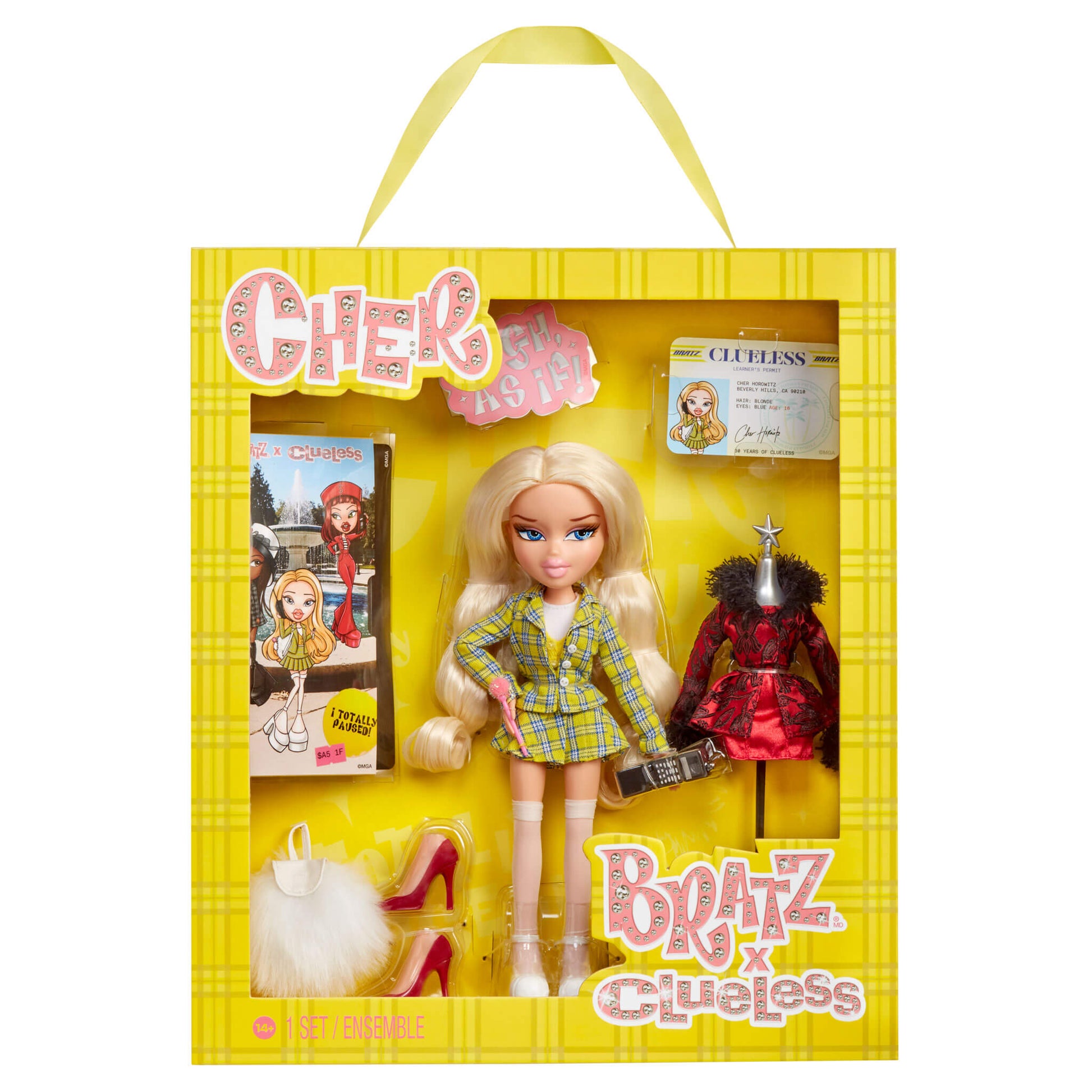 Bratz x Clueless Cher doll packaging 