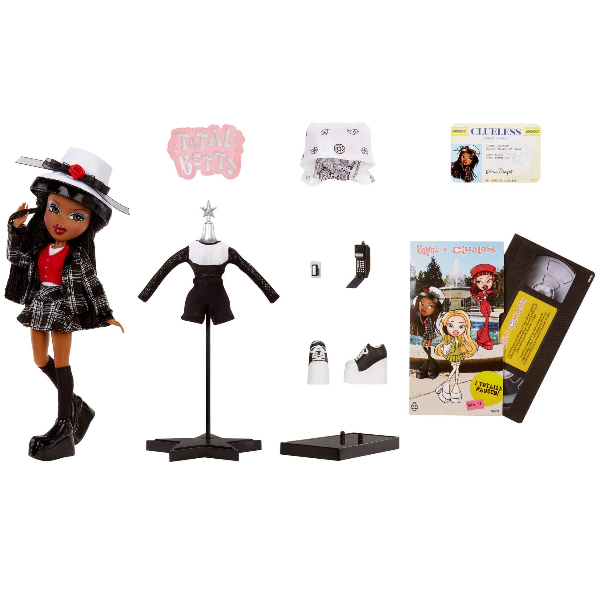 Bratz x Clueless Doll - Dionne with accessories
