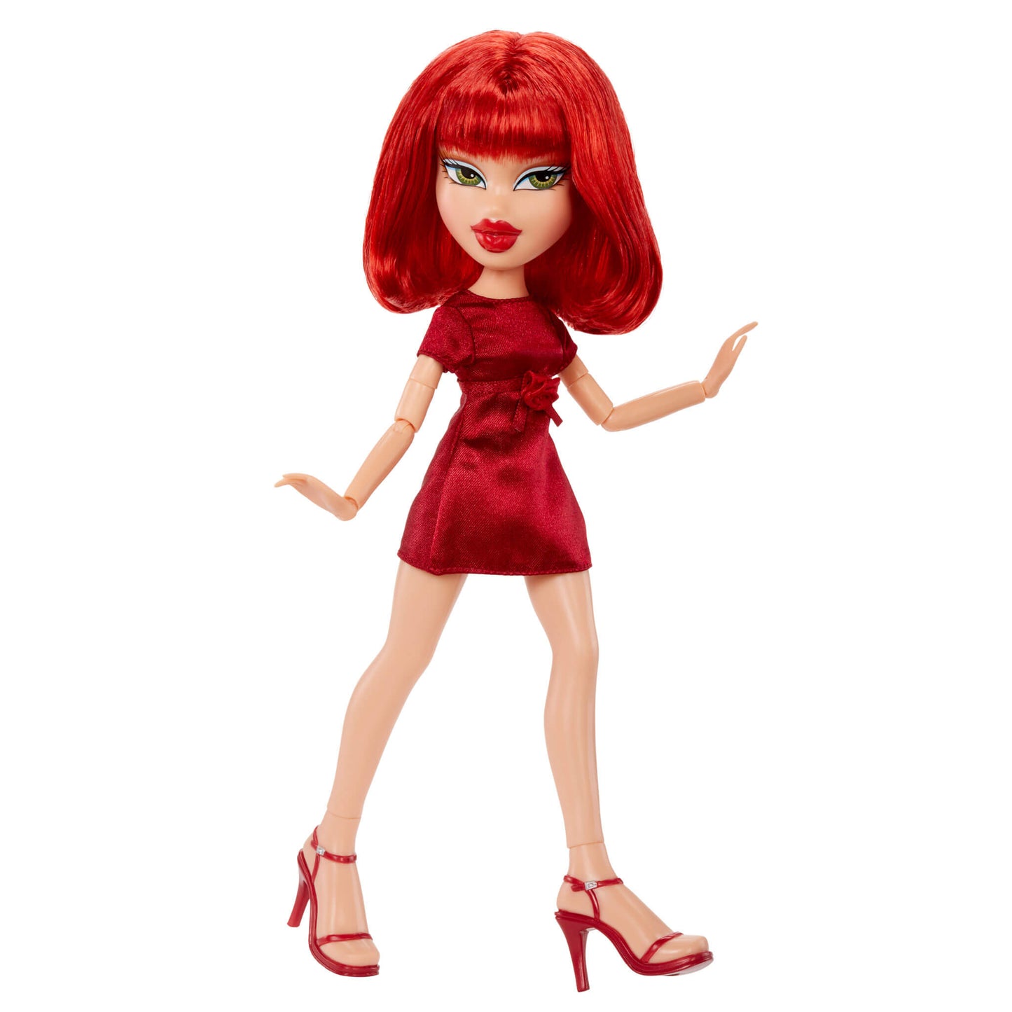 Doll with red hair and dress 