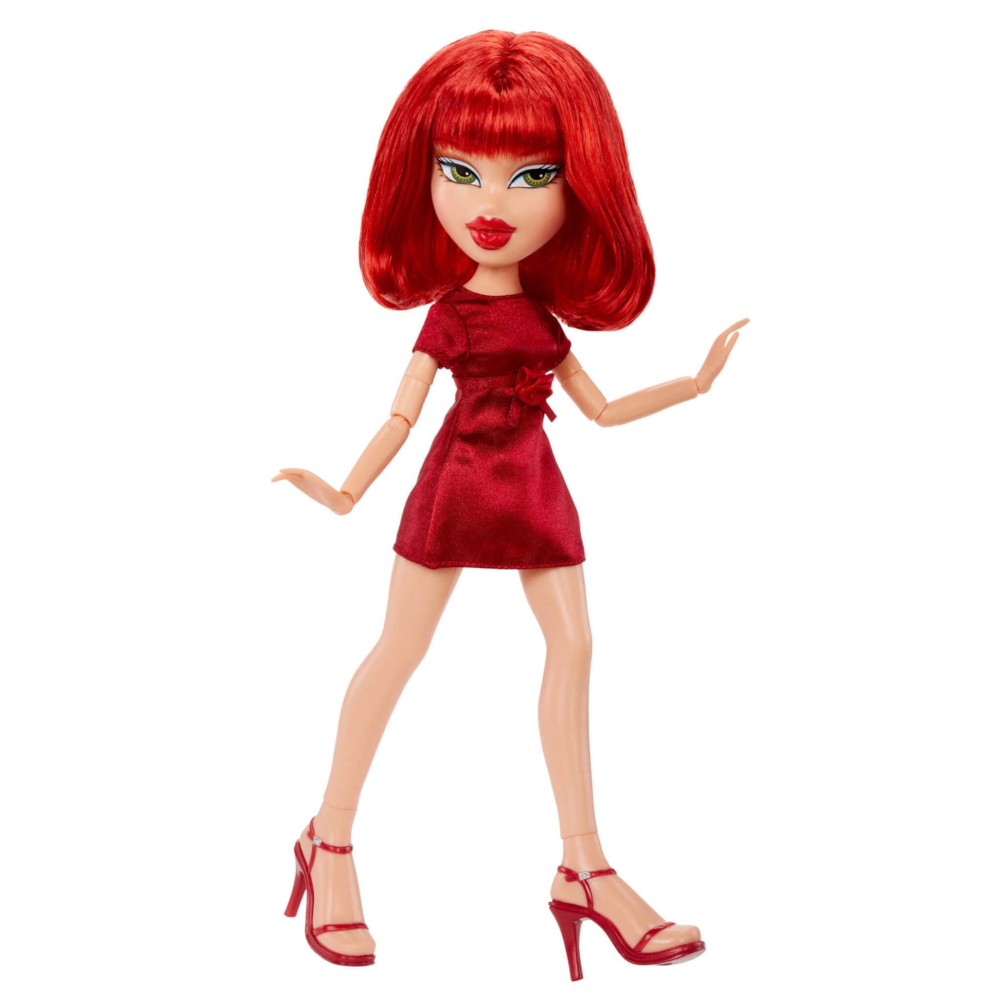 Doll with red hair and dress 
