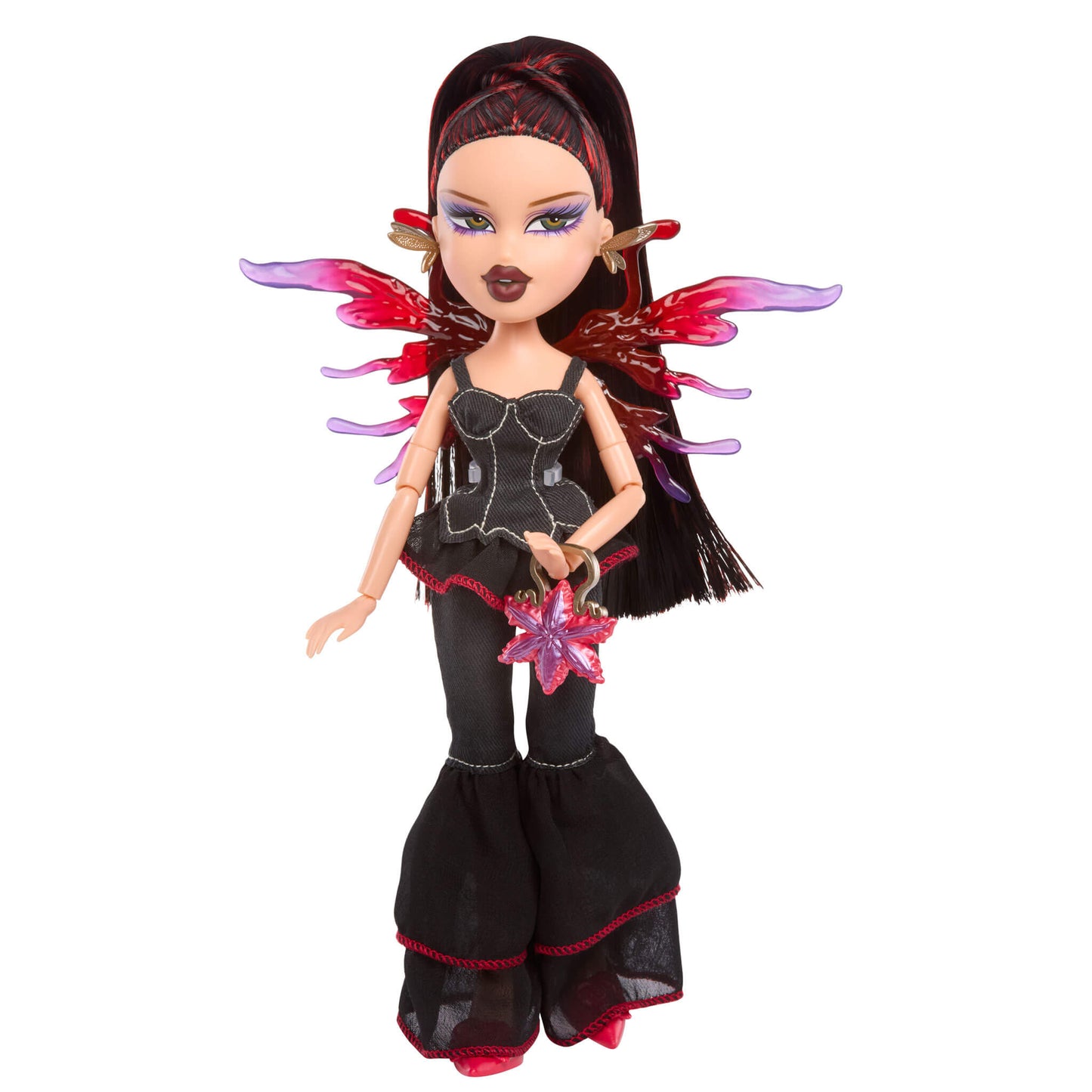 Lina with wings and holding purse