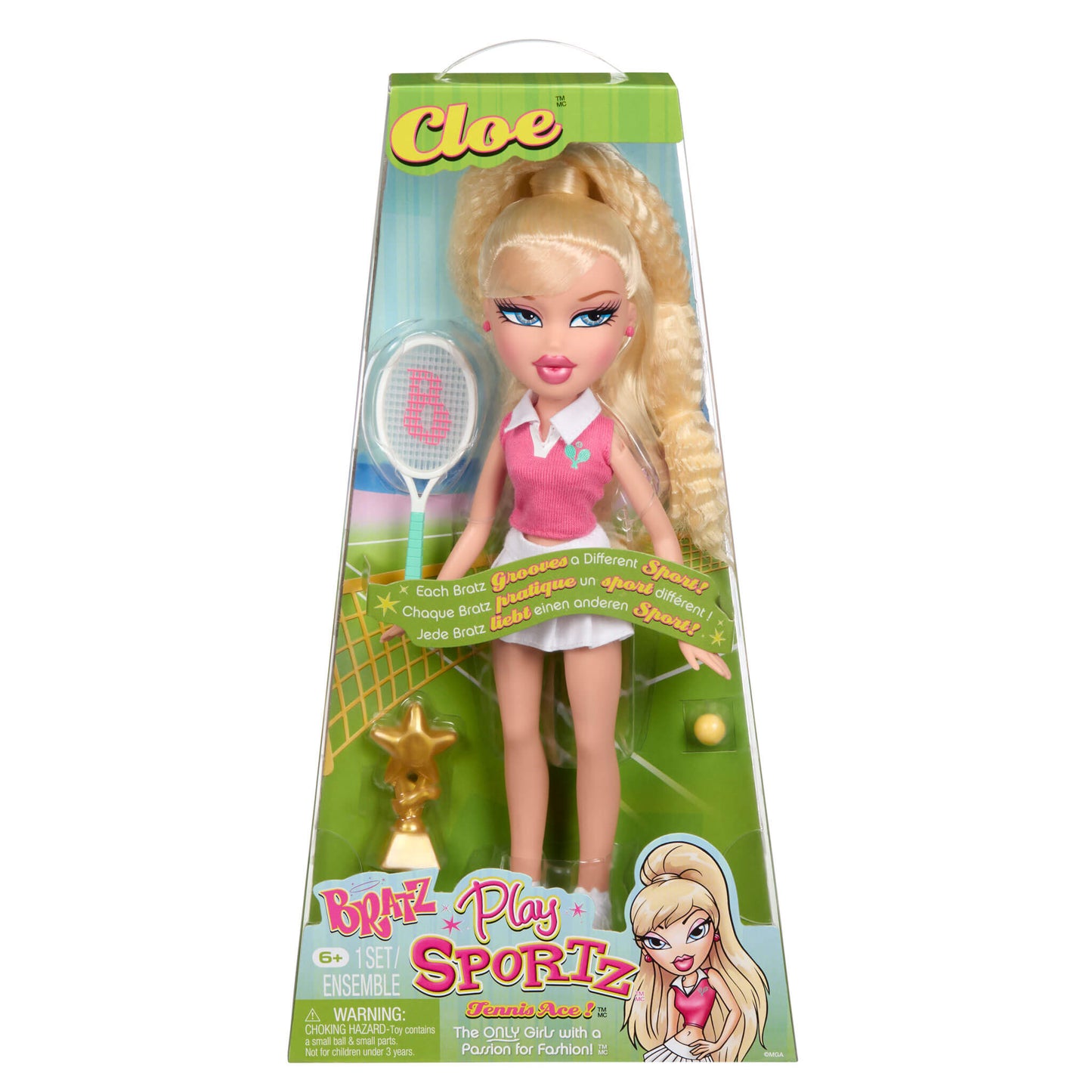 Bratz Play Sportz Doll Cloe in packaging 