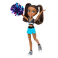 Cheerleader doll with pom-pom 