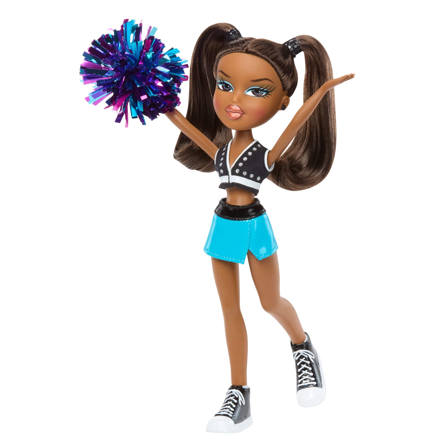 Cheerleader doll with pom-pom 