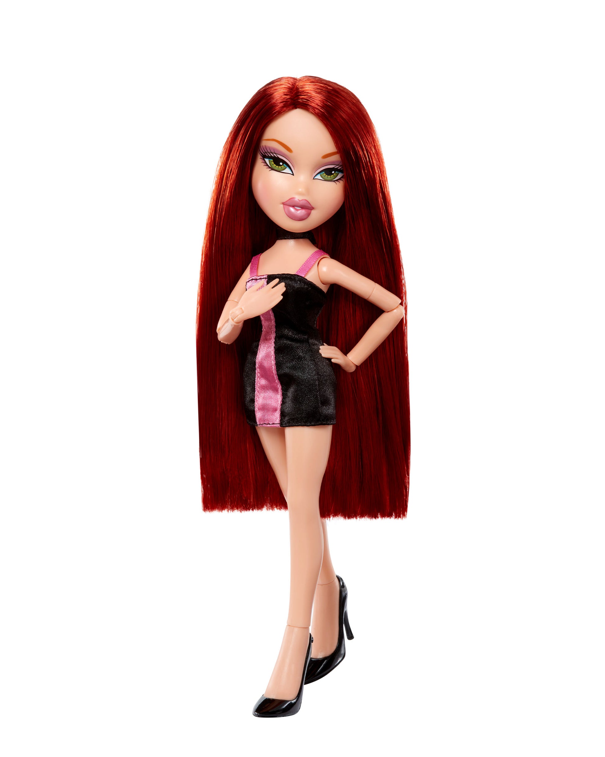 Cady wearing a dress