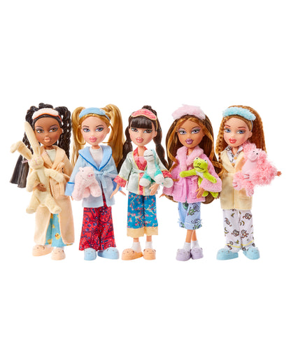 slumber party group w/ stuff animals