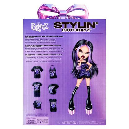 Stylin' Birthdayz toy packaging with a doll with DIY styles you can customize
