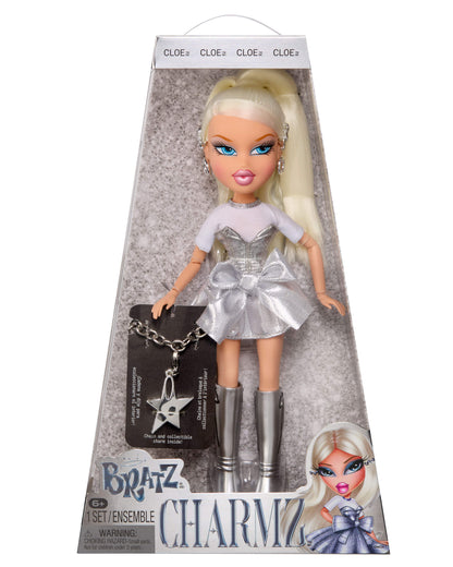 Bratz Charmz Doll - Cloe in packaging with silver outfit and accessories