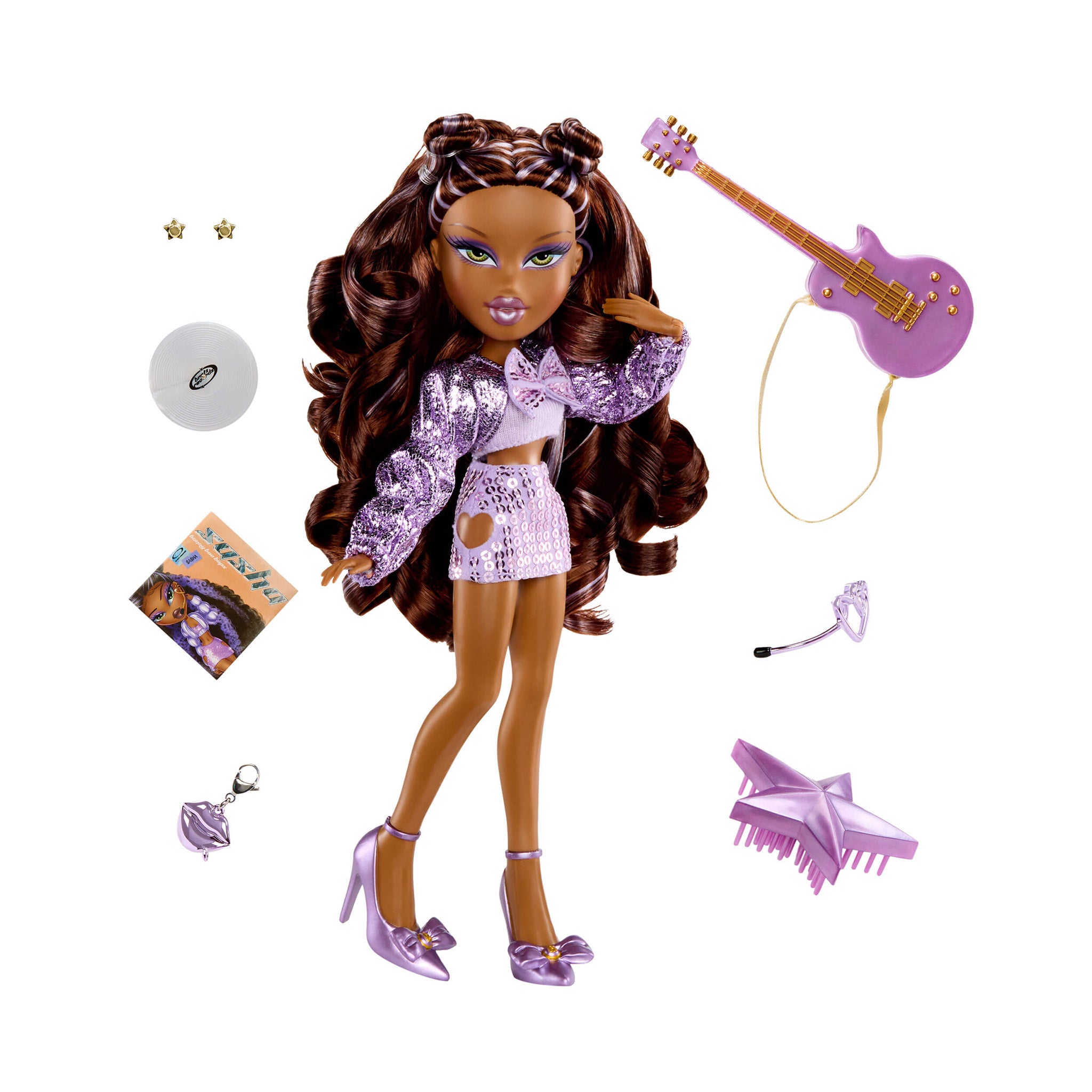 Bratz Pretty 'N' Punk Muñeca de Moda - Sasha - Reedición con Outfits