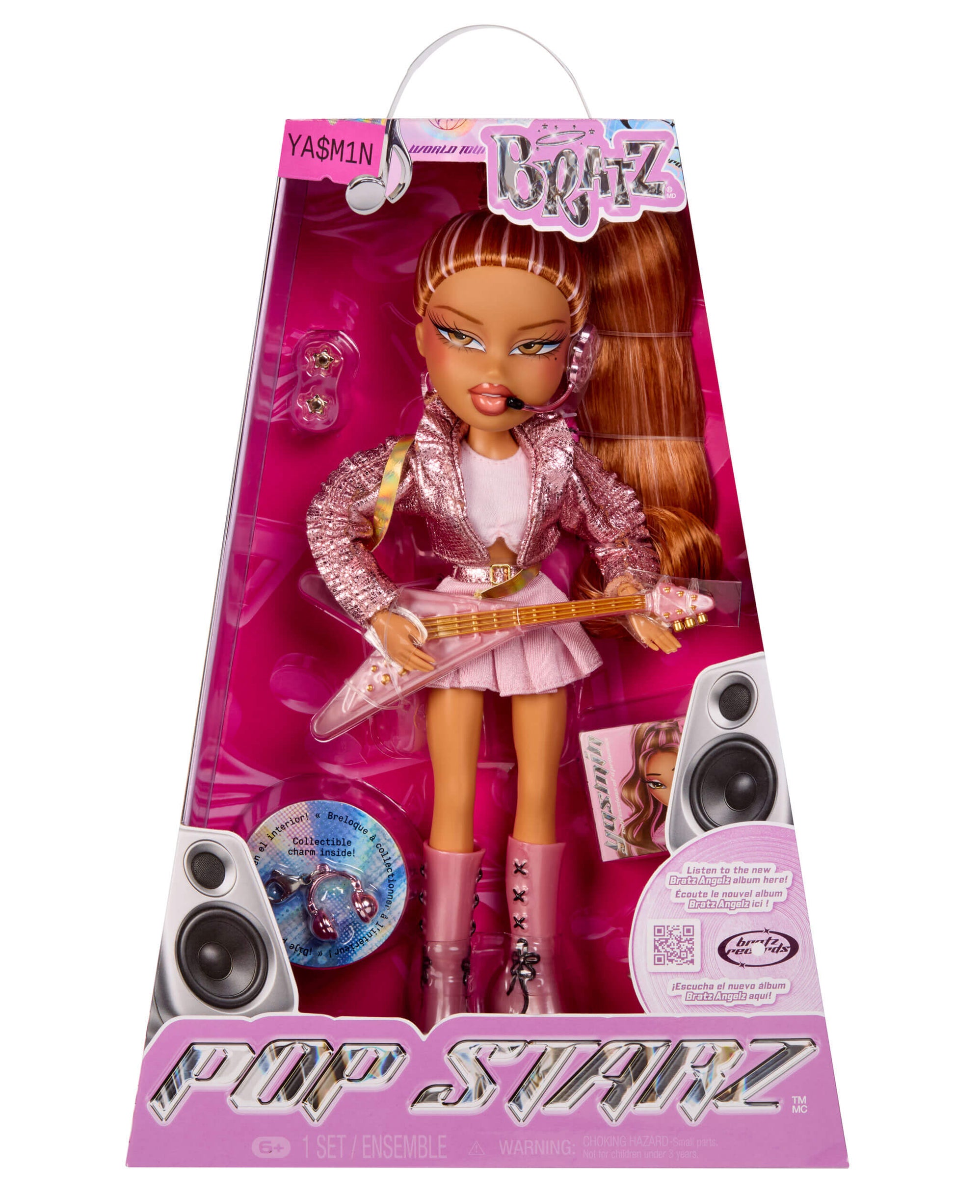 Bratz Pop Starz Doll - Yasmin in packaging with guitar and accessories