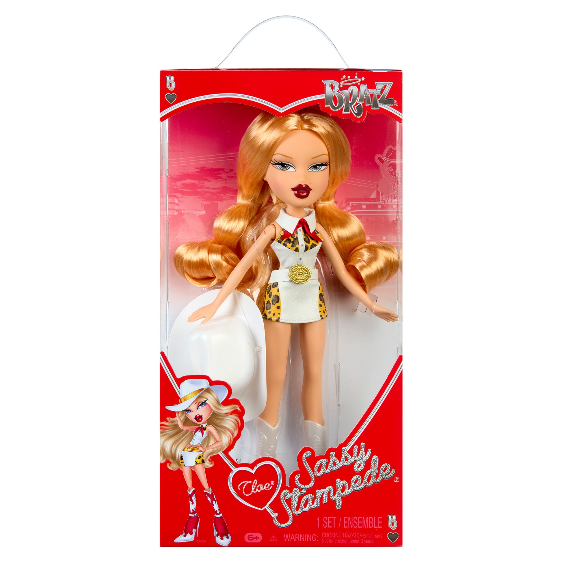 Cloe doll Sassy Stampede front packaging