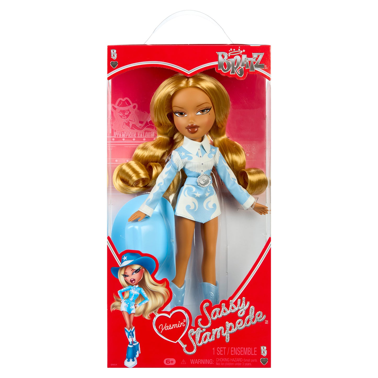 Yasmin doll Sassy Stampede front packaging