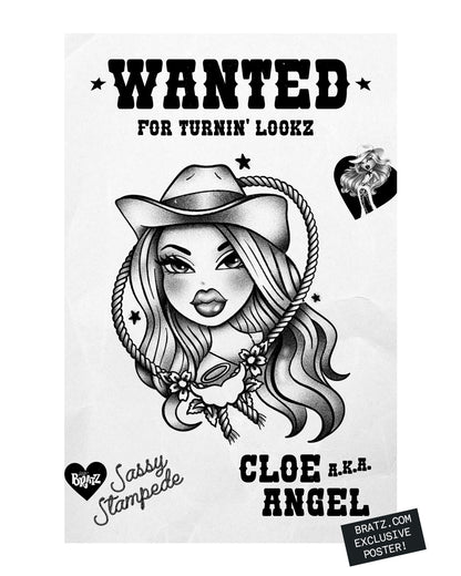 cloe 'Wanted' poster Bratz.com exclusive