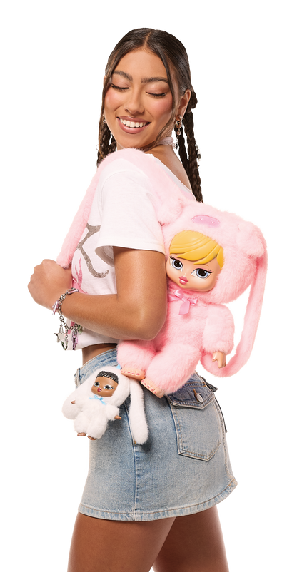 bratziez packz backpack cloe worn on model