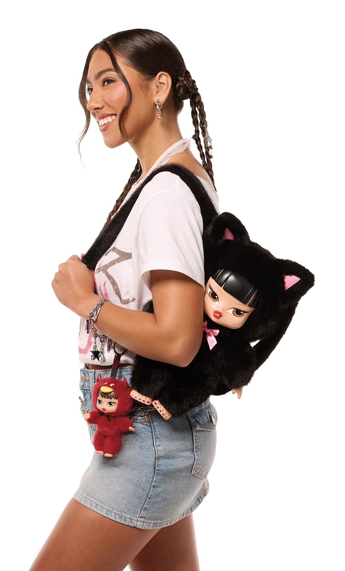 bratziez packz backpack jade worn on model