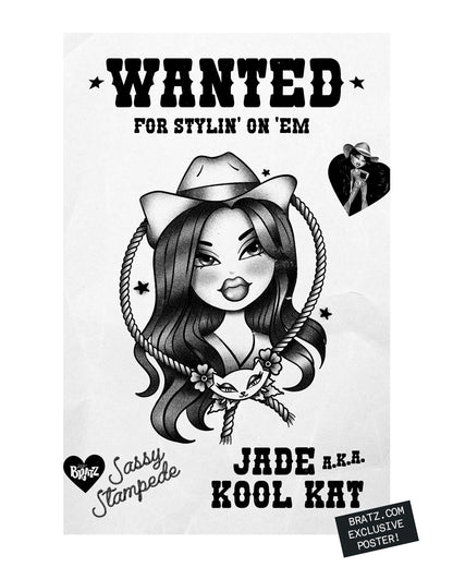 Jade 'Wanted' poster Bratz.com exclusive
