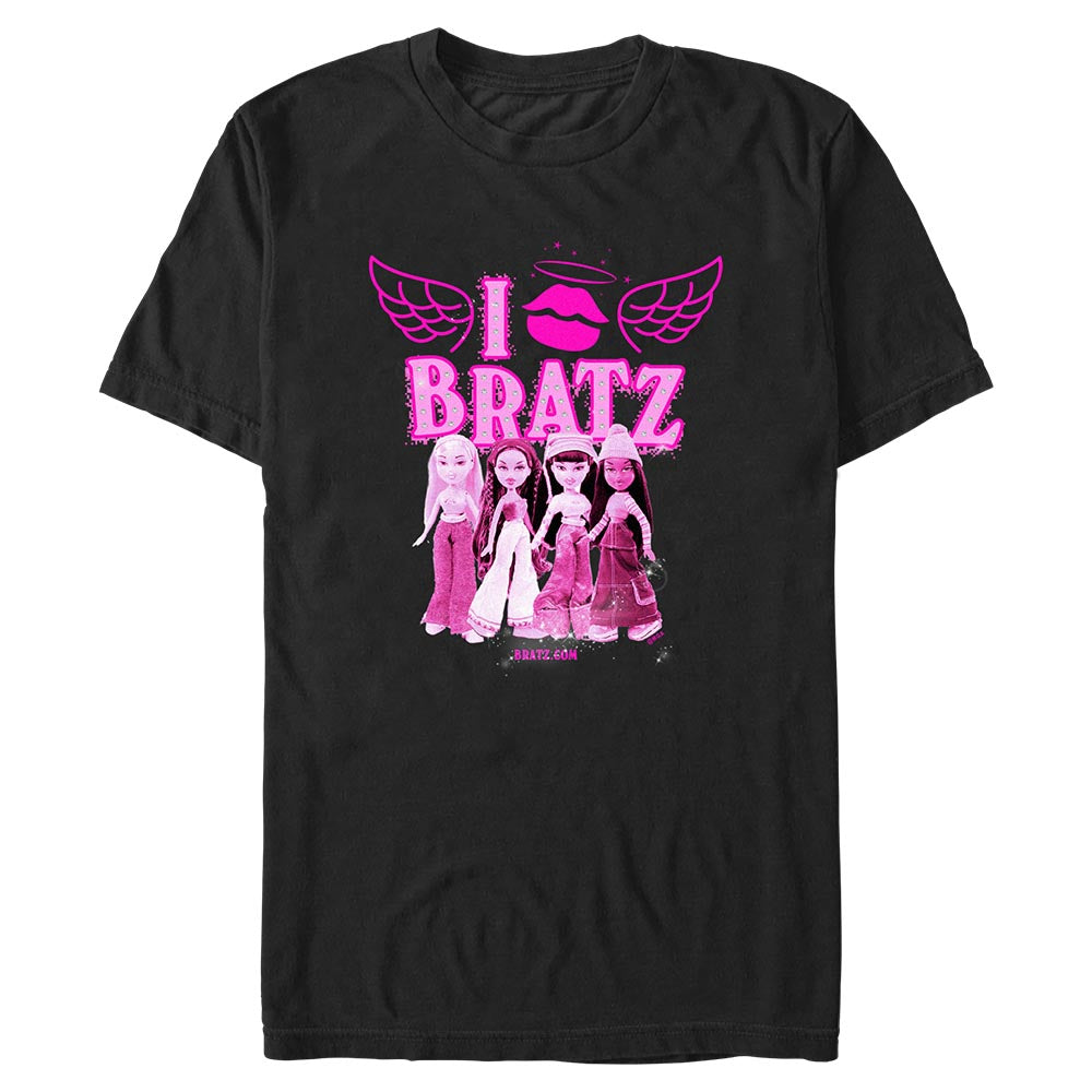 i lips bratz black graphic tee