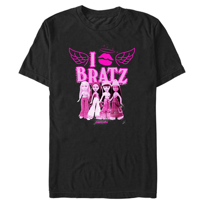 i lips bratz black graphic tee
