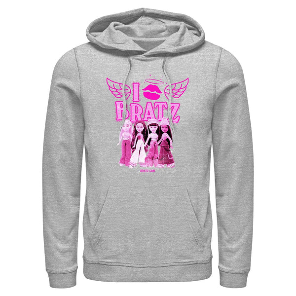 i lips bratz graphic grey hoodie