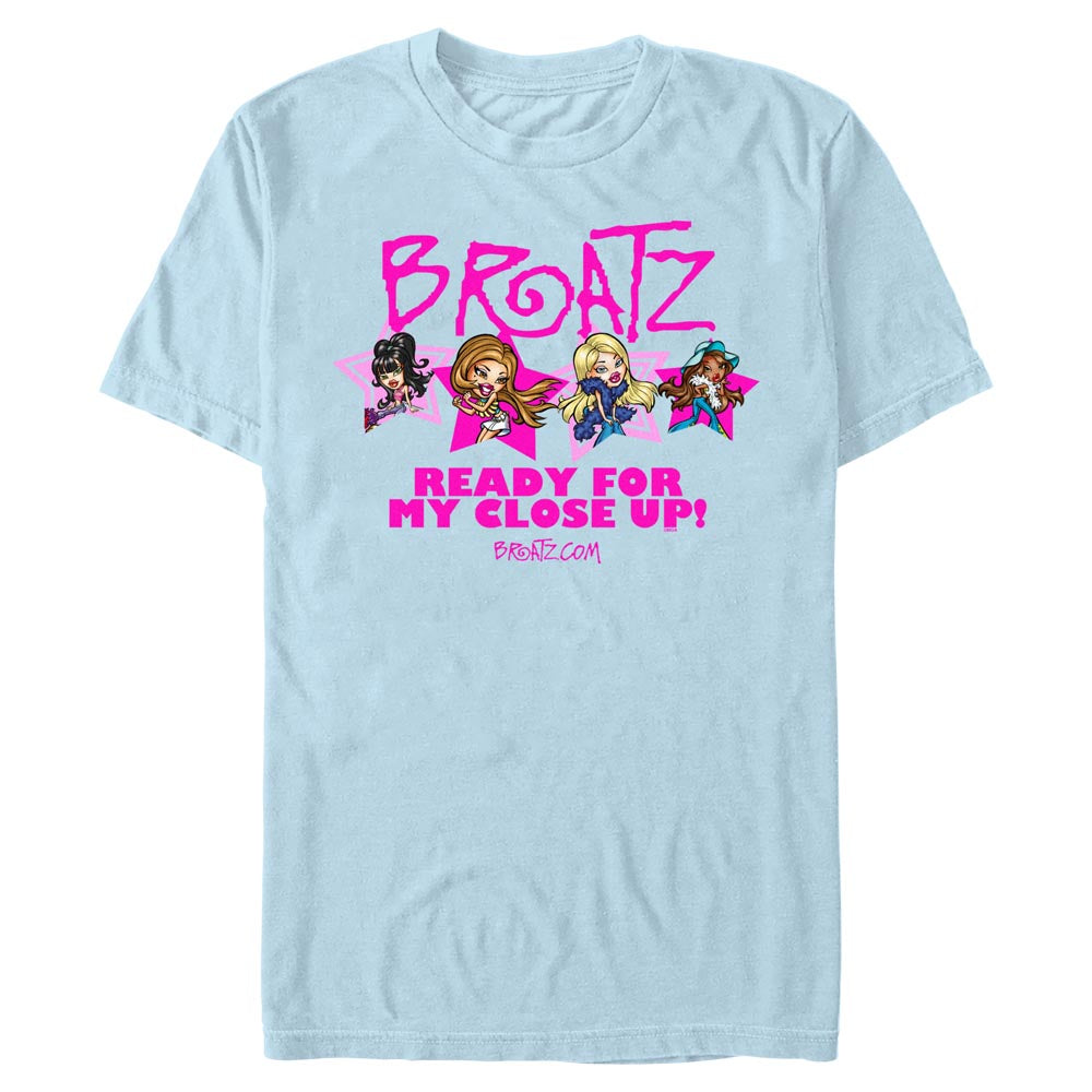 ready for my close up light blue graphic tee