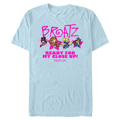 ready for my close up light blue graphic tee