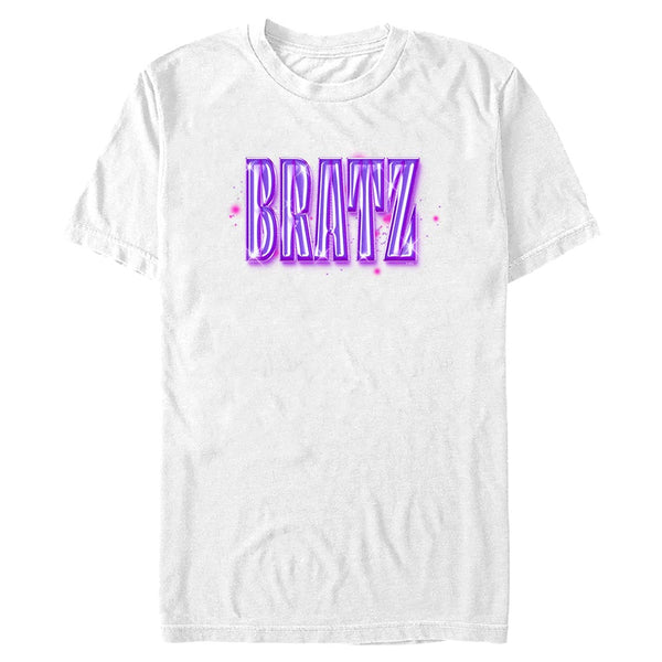 bratz foil balloon graphic tee white