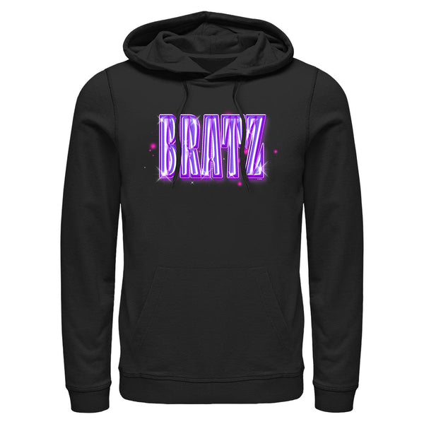bratz foil balloon graphic hoodie black