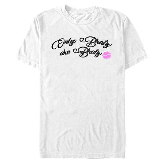 only bratz are bratz text graphic tee white