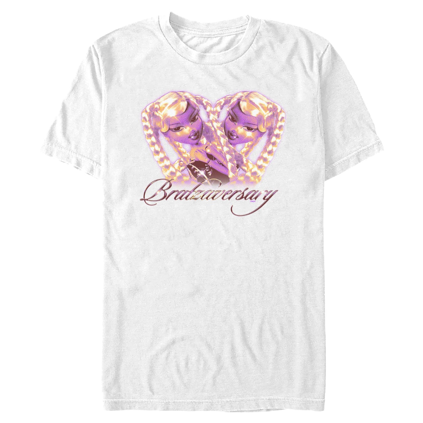 bratzaversary twinning graphic tee white
