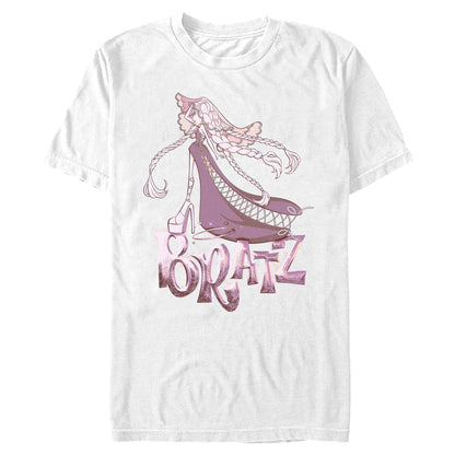 bratzaversary bratz doll back graphic tee white