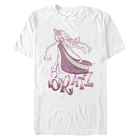 bratzaversary bratz doll back graphic tee white