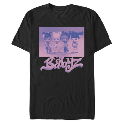 babyz two tone graphic tee black