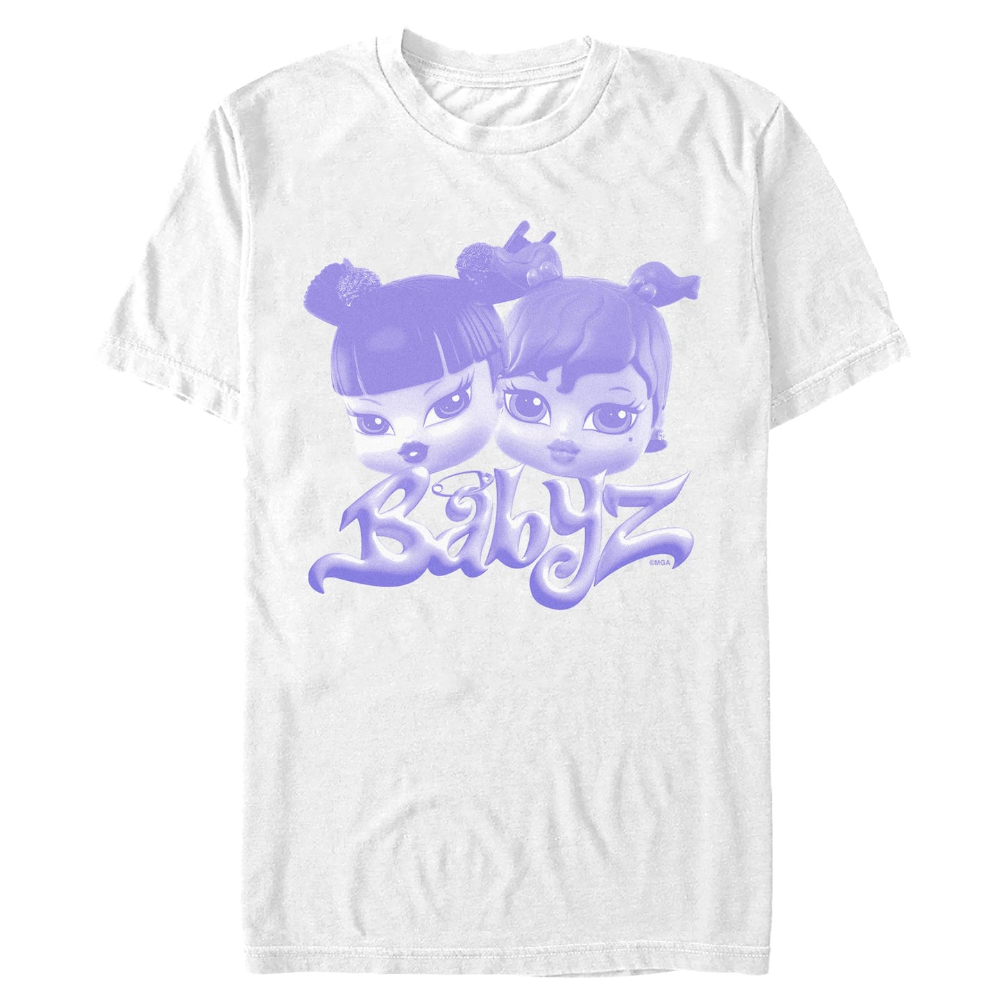purple jade yasmin graphic tee white