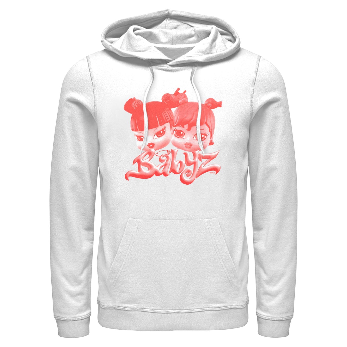 red jade yasmin graphic hoodie white