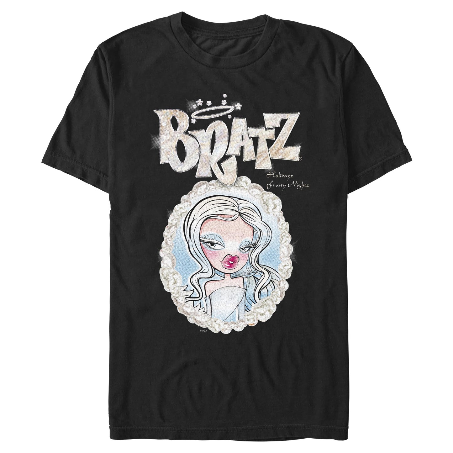 Holidayz Frosty Nightz Doll graphic tee black