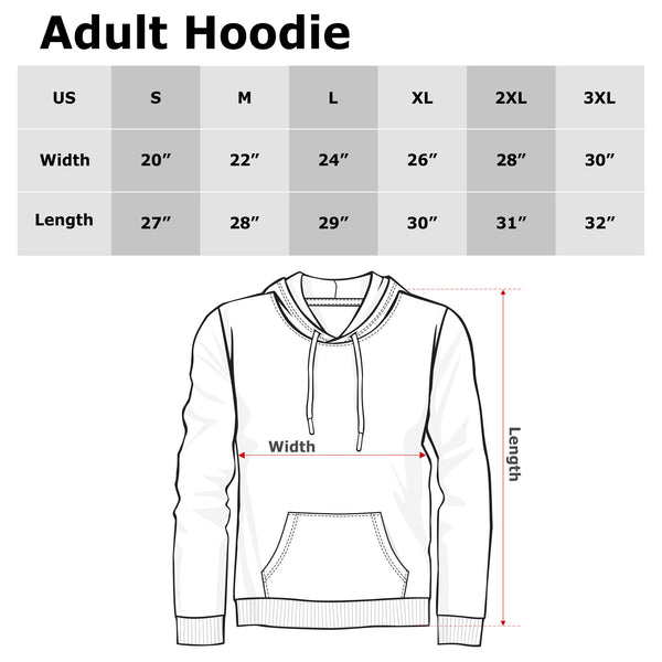 apparel hoodie graphic size chart