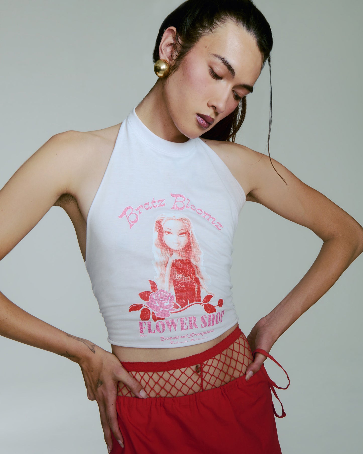 stylin yasmin diy halter on model