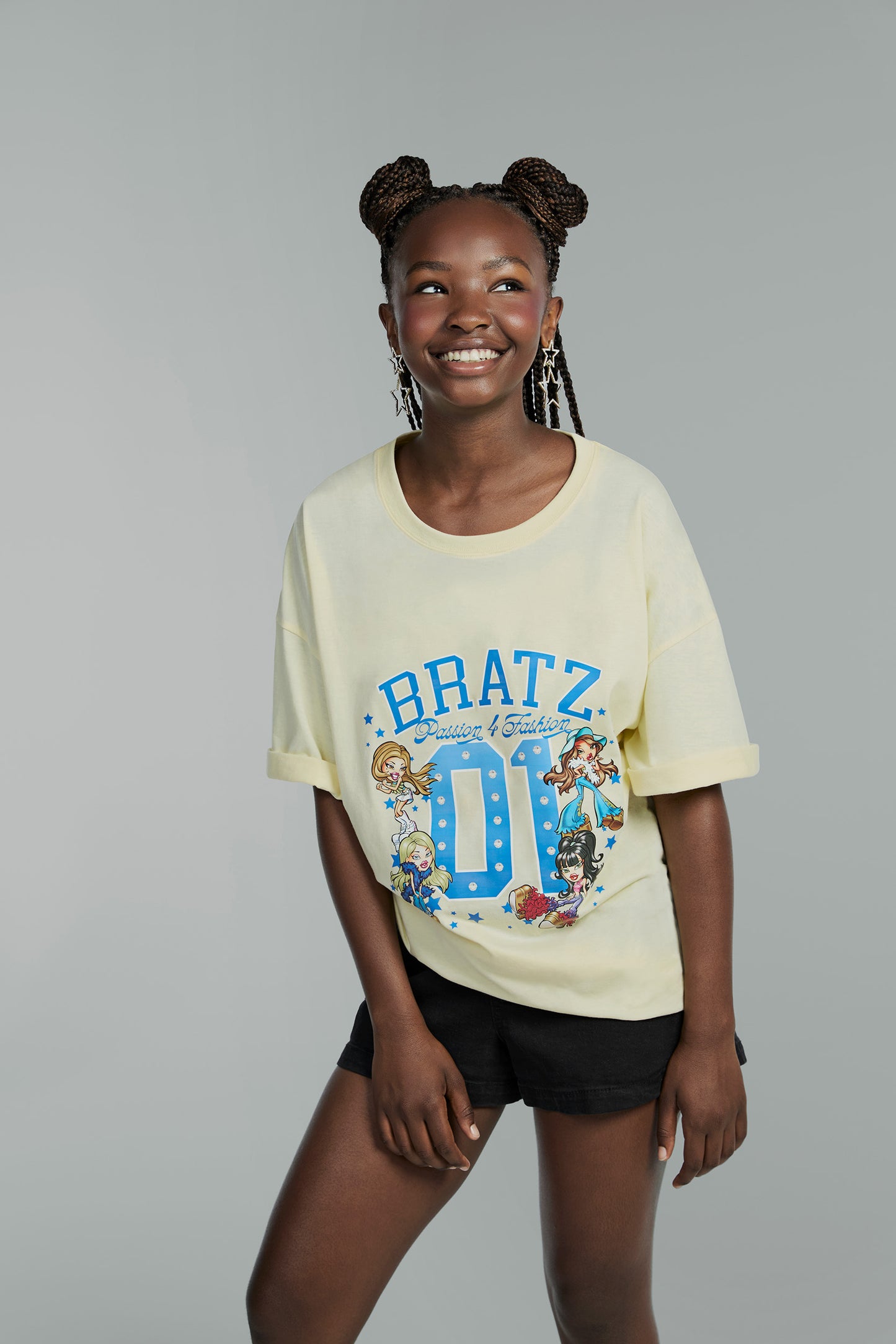 stylin bratz sasha diy tshirt on model