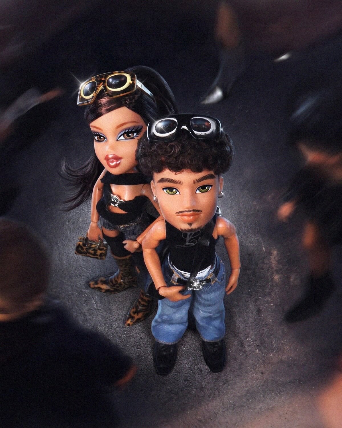 bratz x luar yasmin and carlos birds eye shot